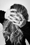 Silberring geschmort breit